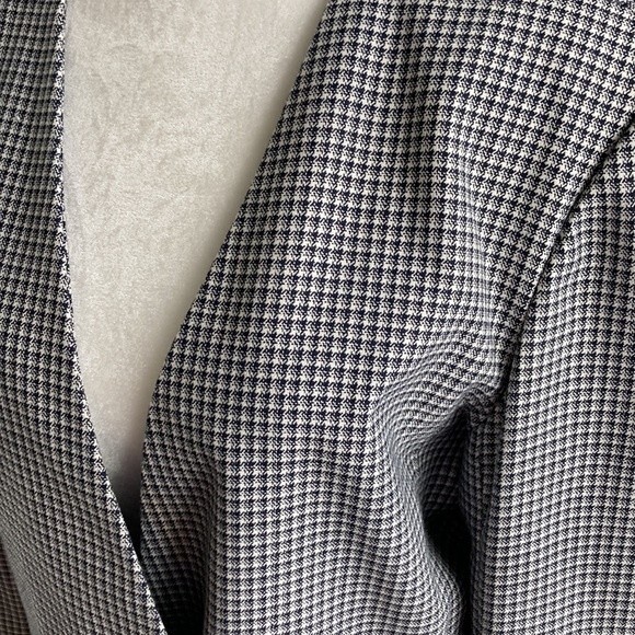 Vintage Chad Stevens Herringbone Wear to Work Boxy Oversized Blazer Size 10 - Picture 7 of 13